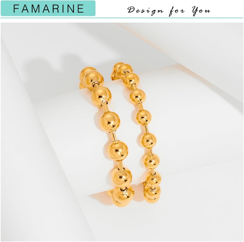 FAMARINE سوار سميك من الذهب والفضة للنساء والرجال - Image 4